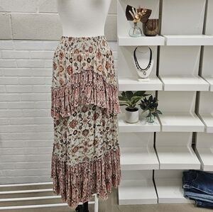 Maxi Skirt With Tiers